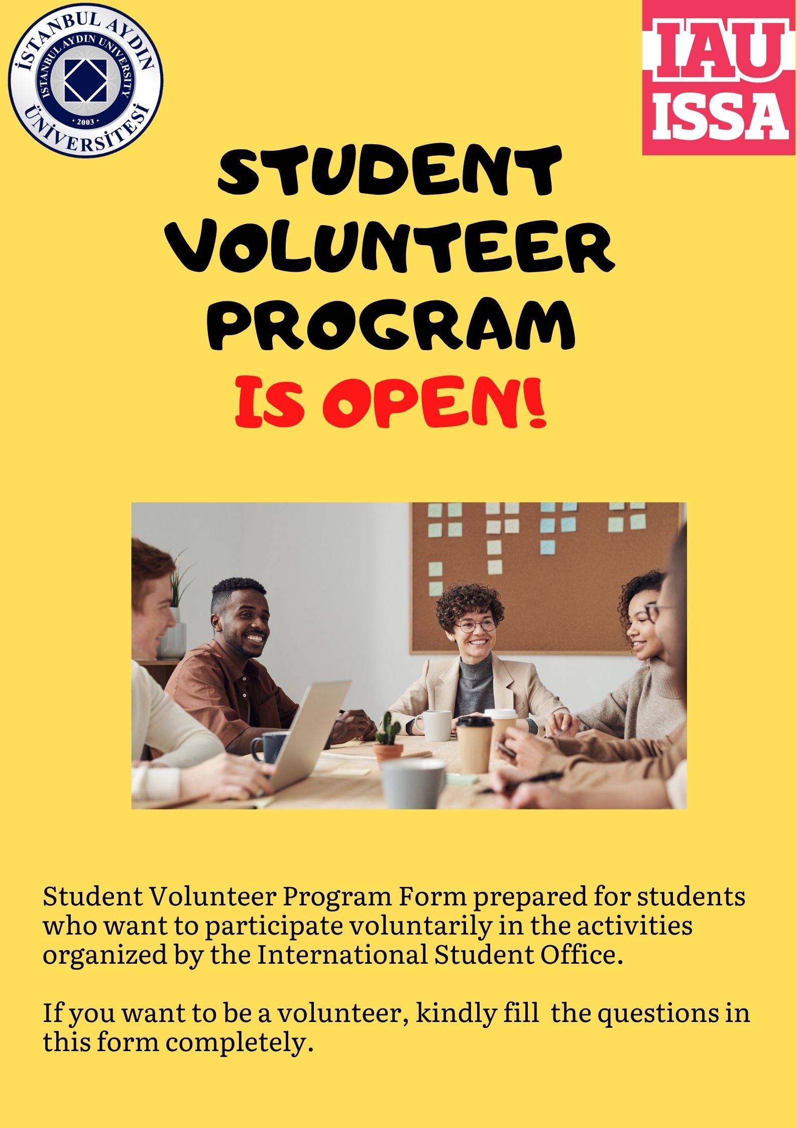 STUDENT VOLUNTEER PROGRAM IS OPEN!.jpg